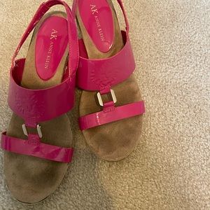 Anne Kline sling back wedges